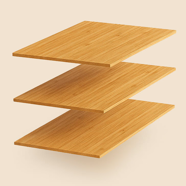 Painéis e chapas de bambu premium com núcleo vertical - Meu Bambu